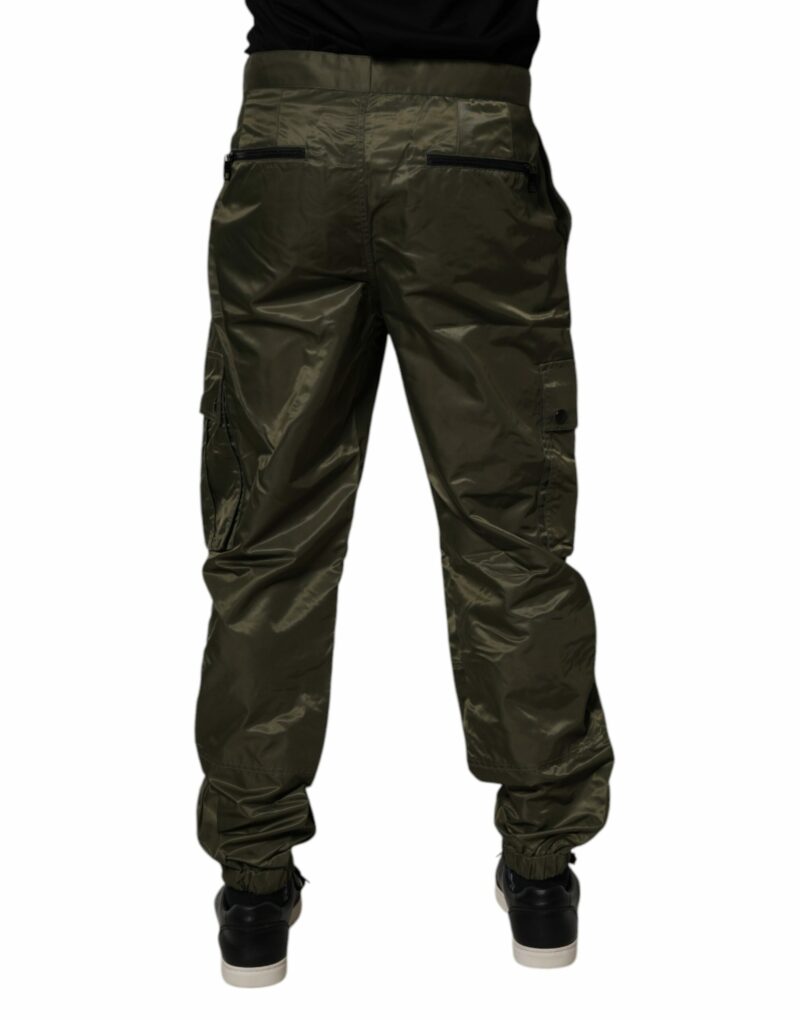 Dolce & Gabbana Dark Green Nylon Cargo Pants - Image 4