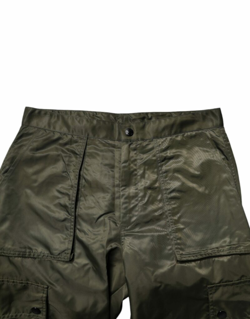Dolce & Gabbana Dark Green Nylon Cargo Pants - Image 5