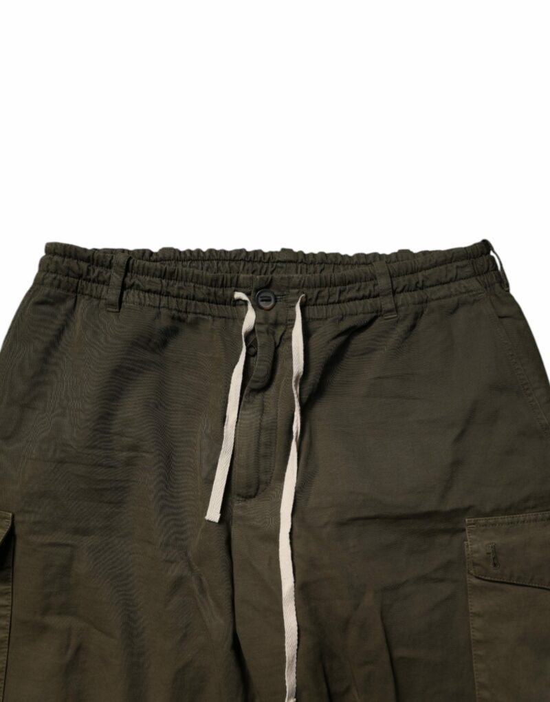 Dolce & Gabbana Brown Cotton Stretch Cargo Pants - Image 5