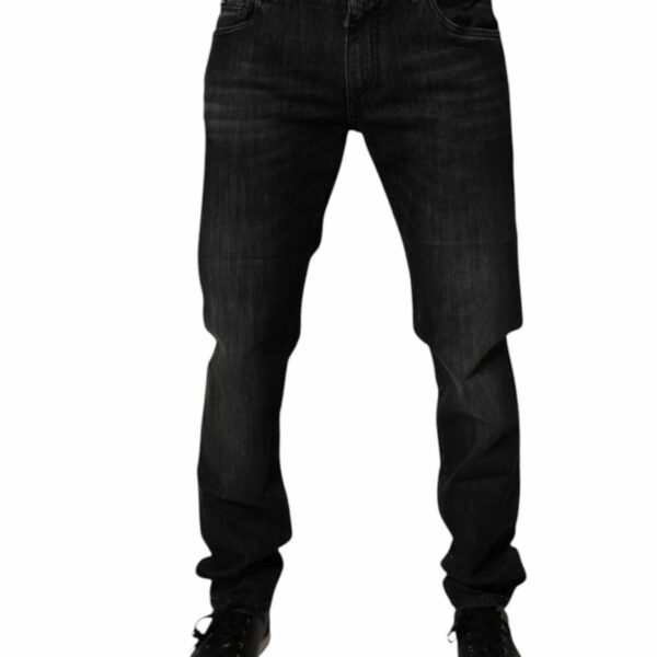 Dolce & Gabbana Black Cotton Stretch Skinny Jeans