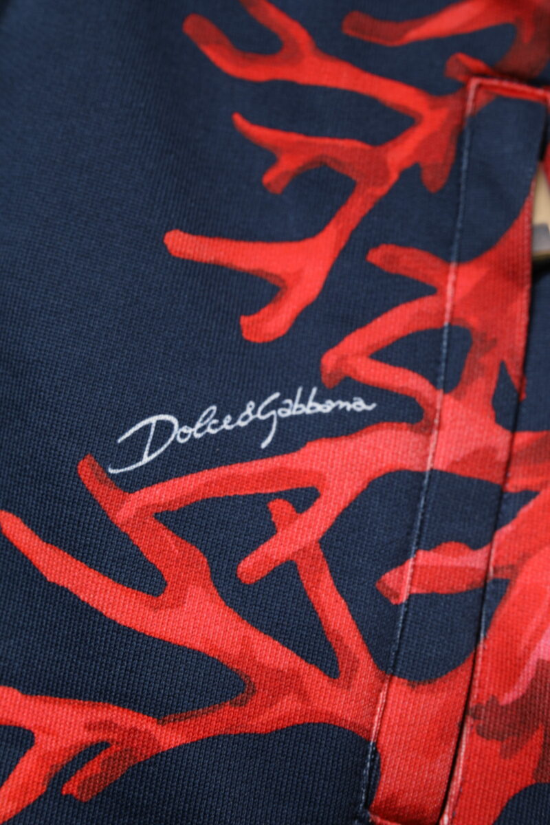 Dolce & Gabbana Dark Blue Corals Jogger Men Sweatpants Pants - Image 7
