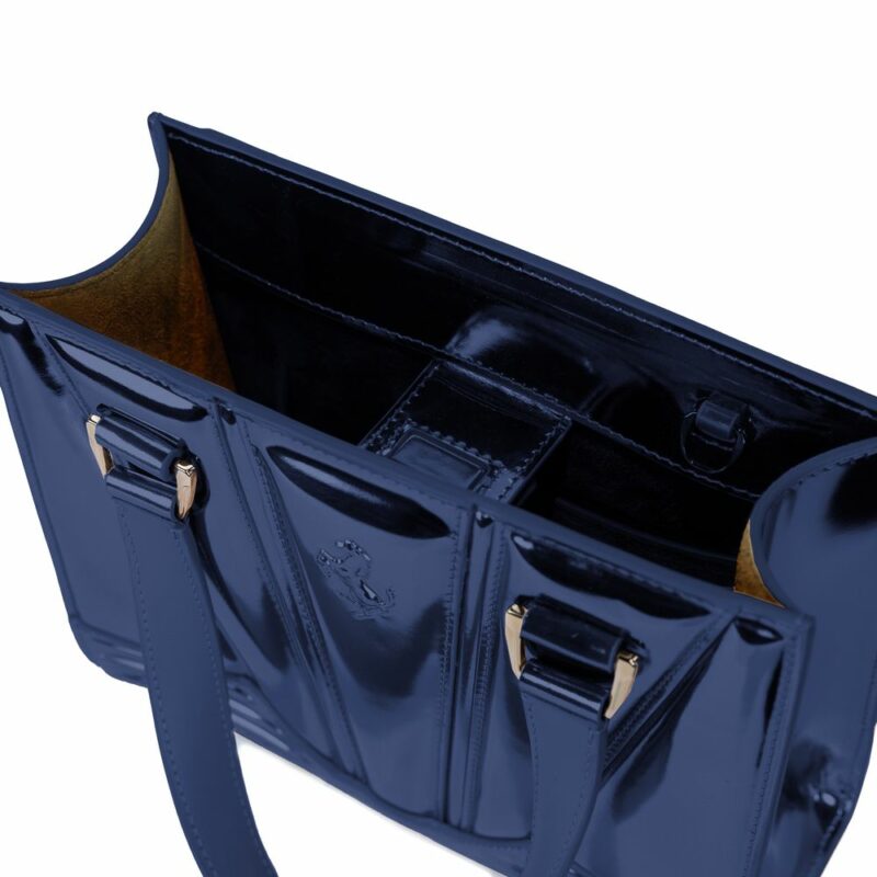 Ferrari Blue Leather Handbag - Image 2