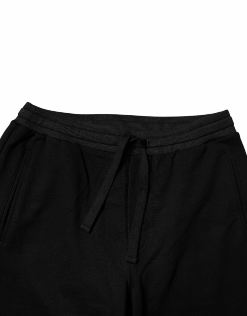 Dolce & Gabbana Black Logo Men Jogger Cotton Sweatpants Pants - Image 5