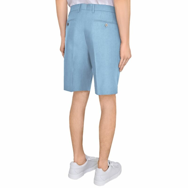Dolce & Gabbana Light Blue Linen Short - Image 2