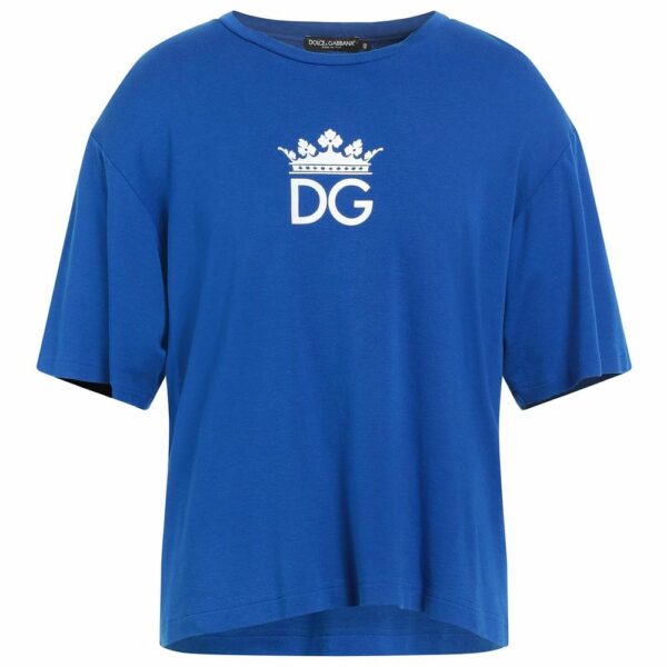 Dolce & Gabbana Blue Cotton T-Shirt