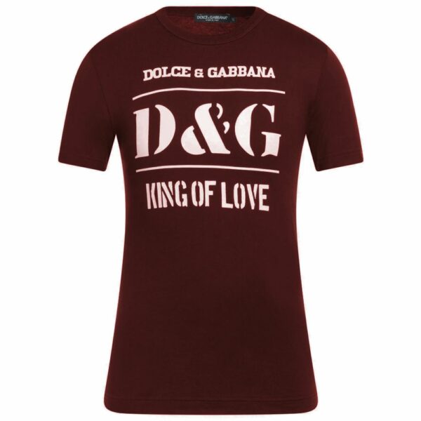 Dolce & Gabbana Red Cotton T-Shirt