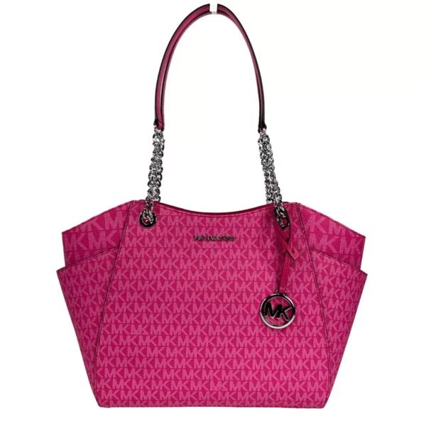 Michael Kors Jet Set Large Chain Shoulder Tote Bag Dragon Fruit