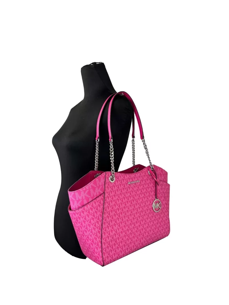 Michael Kors Jet Set Large Chain Shoulder Tote Bag Dragon Fruit - Image 3