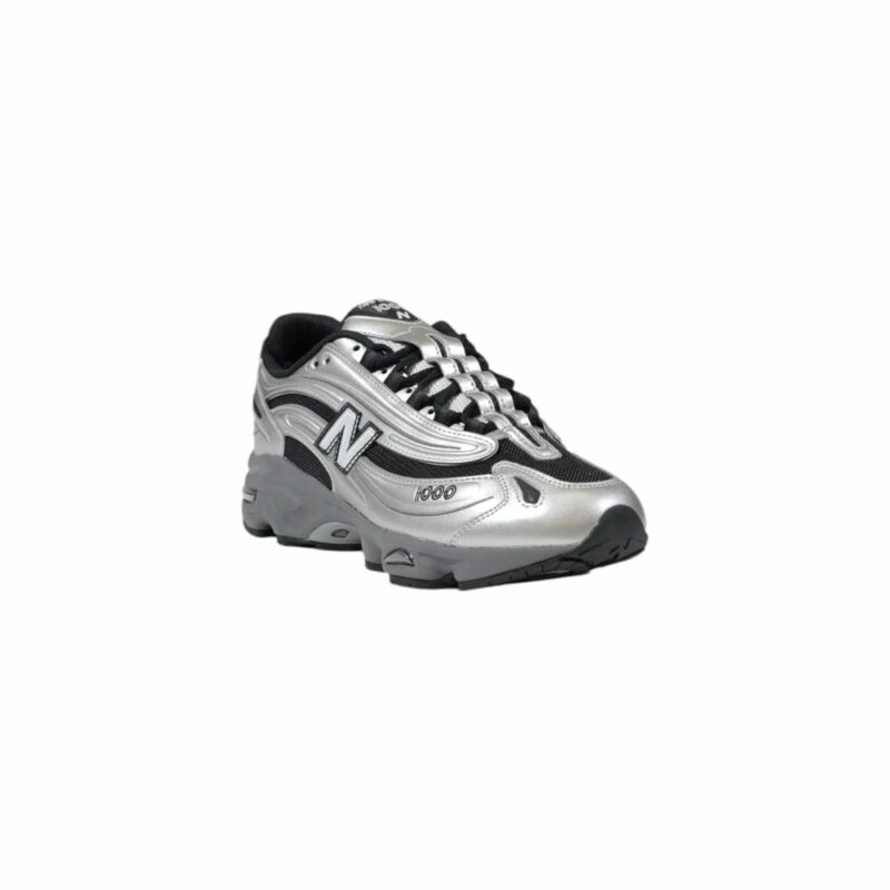New Balance Silver Synthetic Sneaker - Image 2