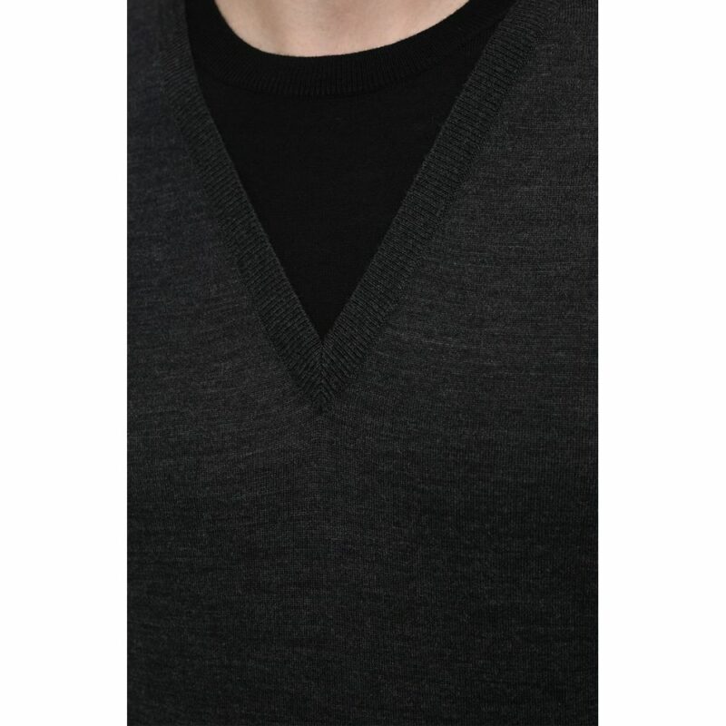 Dolce & Gabbana Gray Wool Sweater - Image 4