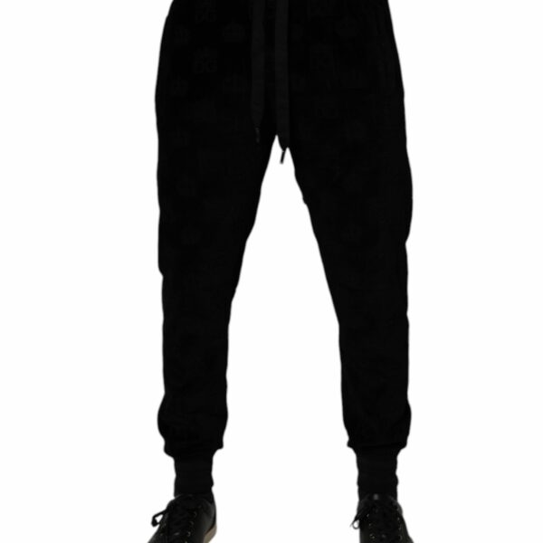 Dolce & Gabbana Black Cotton Jogger Men Sweatpants Pants
