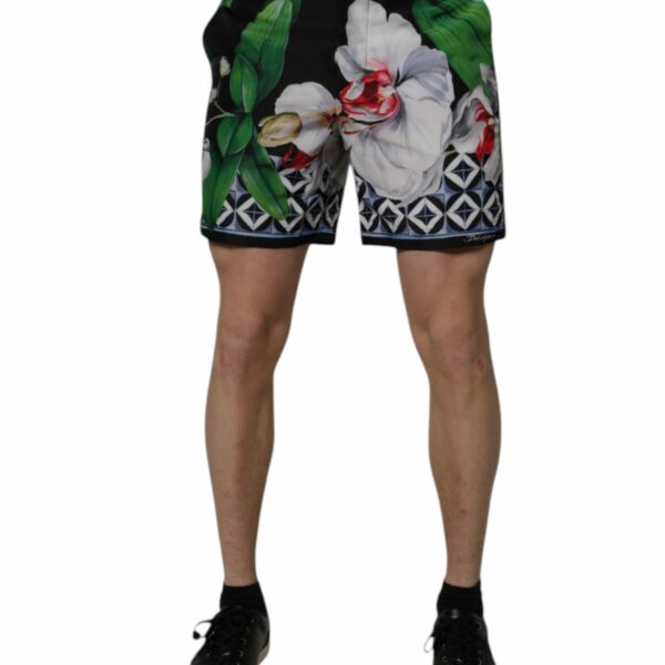 Dolce & Gabbana Multicolor Floral Polyester Men Bermuda Shorts