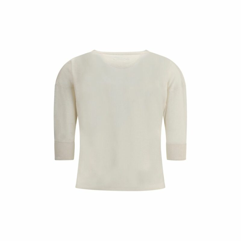 Chloé Linen Henley Long Sleeve Jersey - Image 2