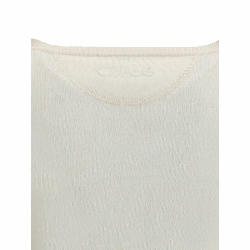 Chloé Linen Henley Long Sleeve Jersey - Image 3
