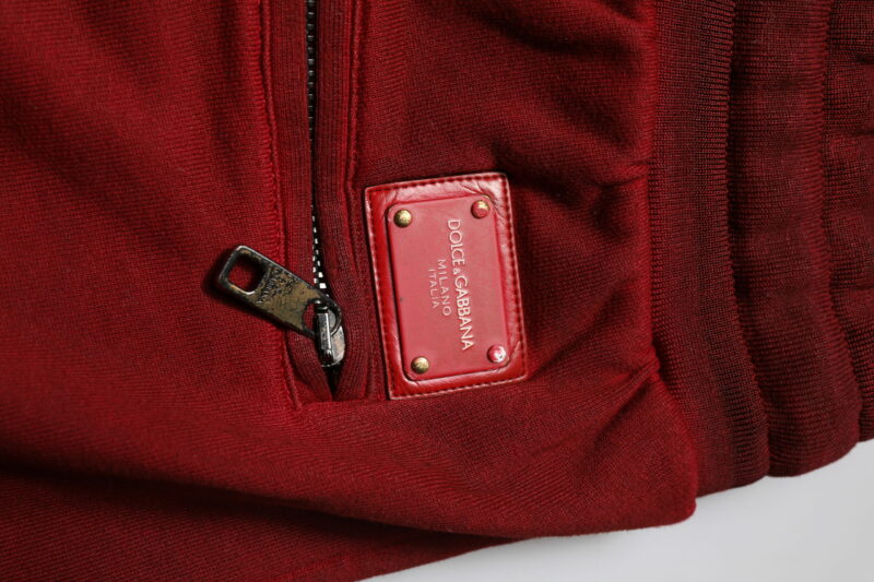 Dolce & Gabbana Maroon Rip Style Bermuda Sweatshorts Shorts - Image 6