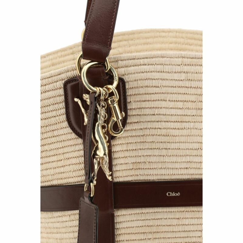 Chloé Kerala 25 raffia Shoulder Bag - Image 4