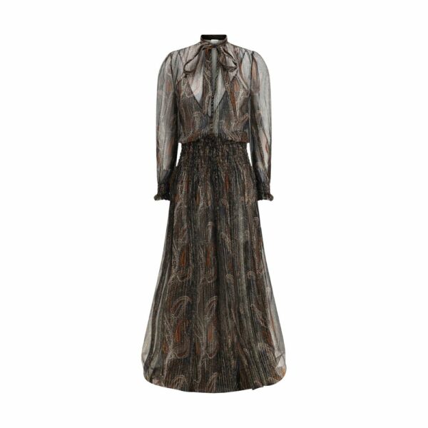 Saint Laurent Long lavallière Dress