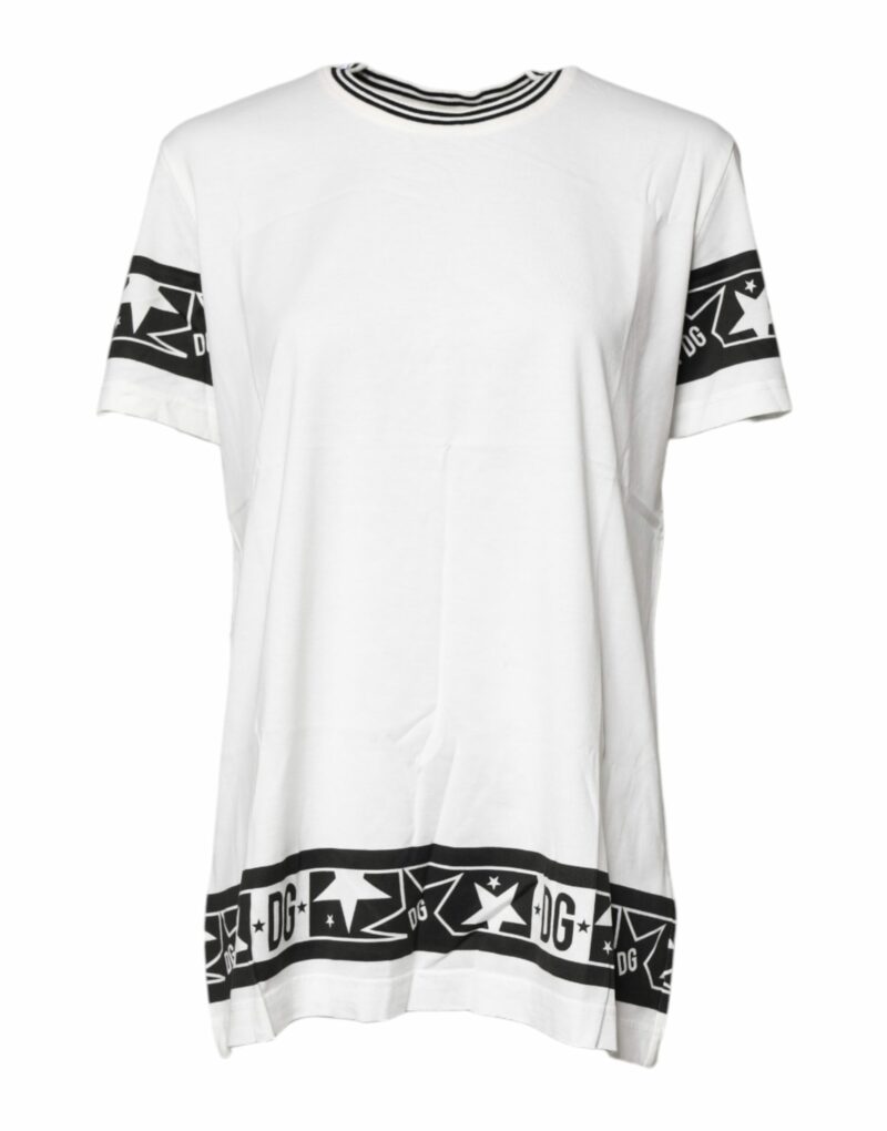 Dolce & Gabbana White #DGMillennials Cotton Crewneck T-shirt - Image 2