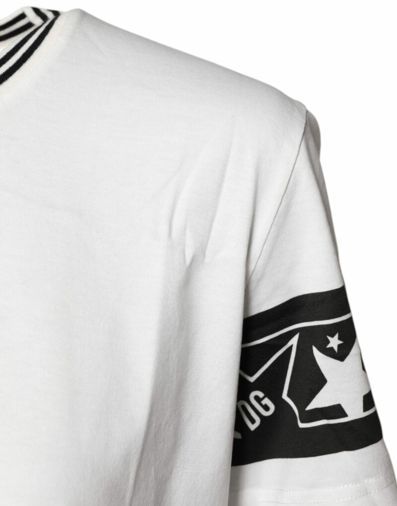 Dolce & Gabbana White #DGMillennials Cotton Crewneck T-shirt - Image 3