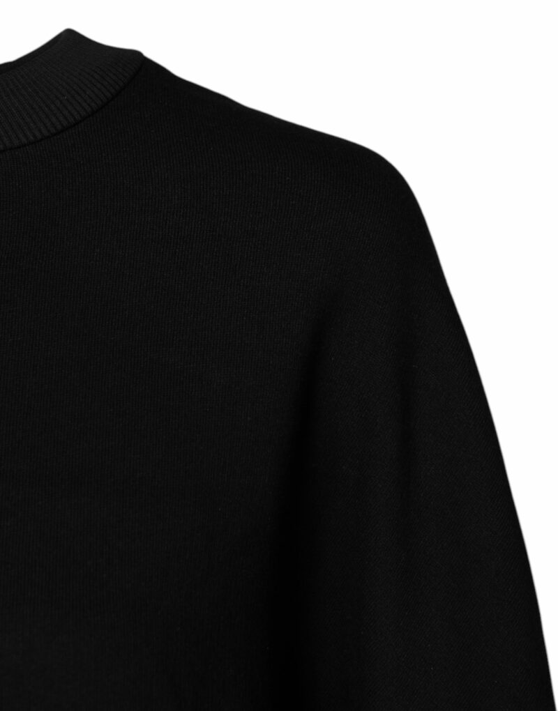 Dolce & Gabbana Black Cotton Crew Neck Sweatshirt Sweater - Image 3