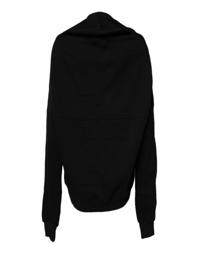 Dolce & Gabbana Black Cotton Crew Neck Sweatshirt Sweater - Image 4