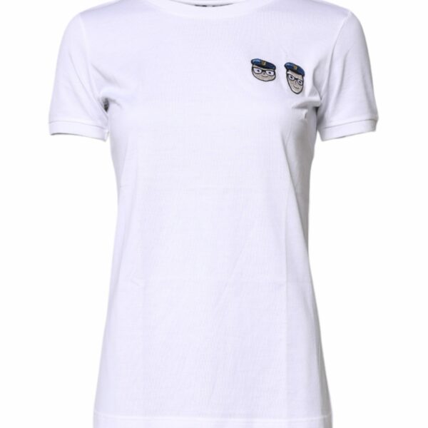 Dolce & Gabbana White #DGFamily Cotton Crew Neck T-shirt