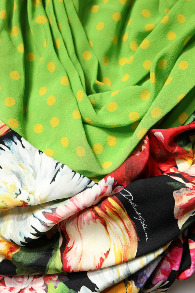 Dolce & Gabbana Multicolor Floral Patchwork Fitted Mini Dress - Image 8