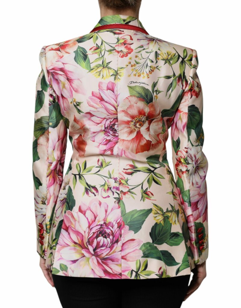 Dolce & Gabbana Multicolor Floral Double Breasted Jacket - Image 4
