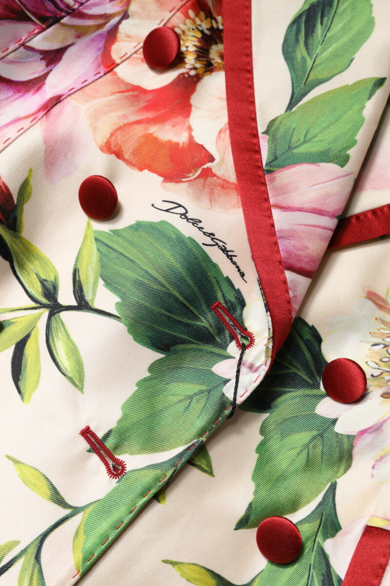 Dolce & Gabbana Multicolor Floral Double Breasted Jacket - Image 7