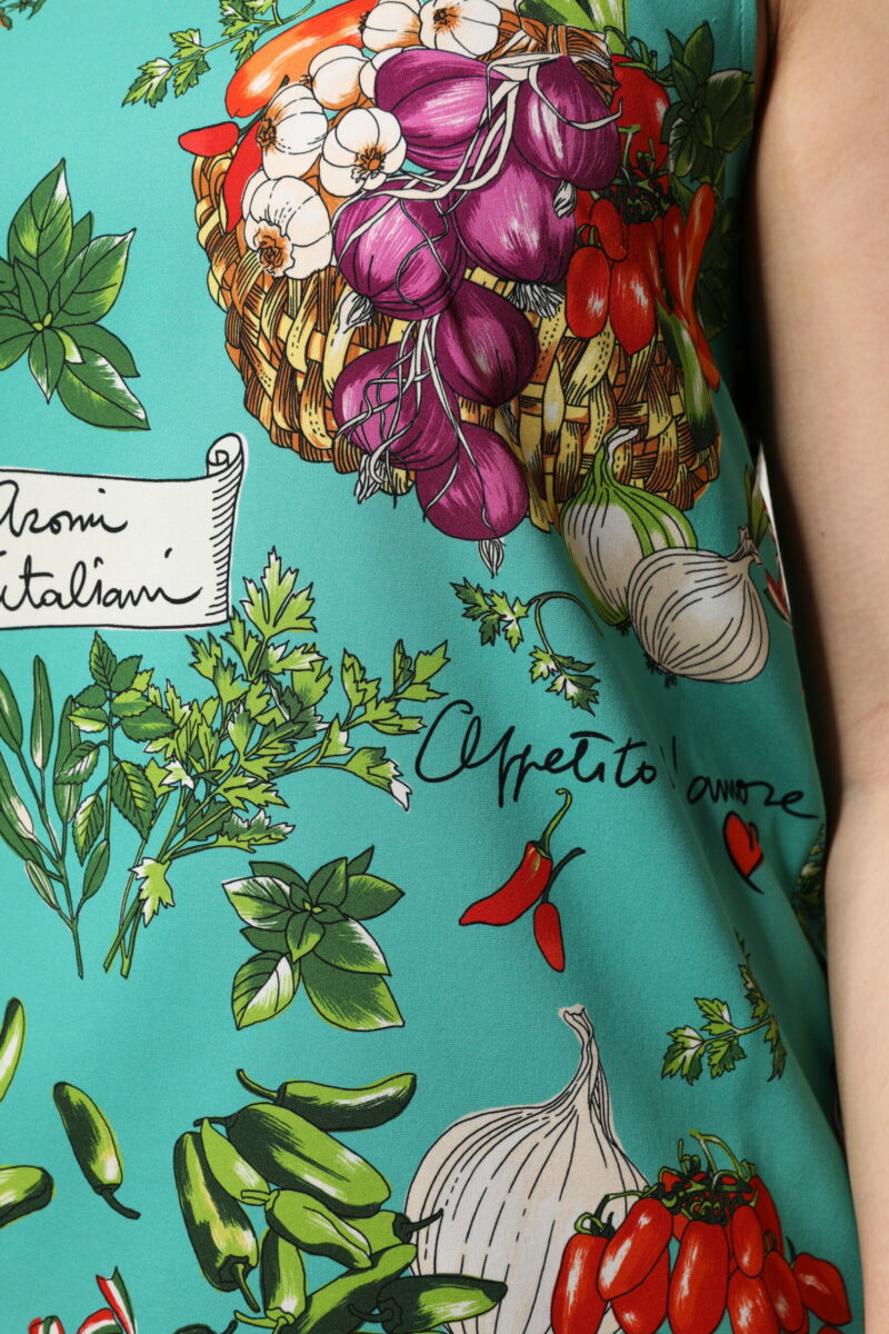 Dolce & Gabbana Multicolor Floral Silk Sleeveless Tank Top - Image 6