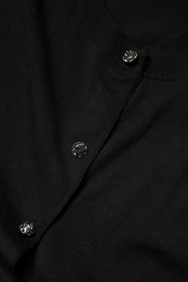 Dolce & Gabbana Black Button Down Short Sleeve Blouse Top - Image 8