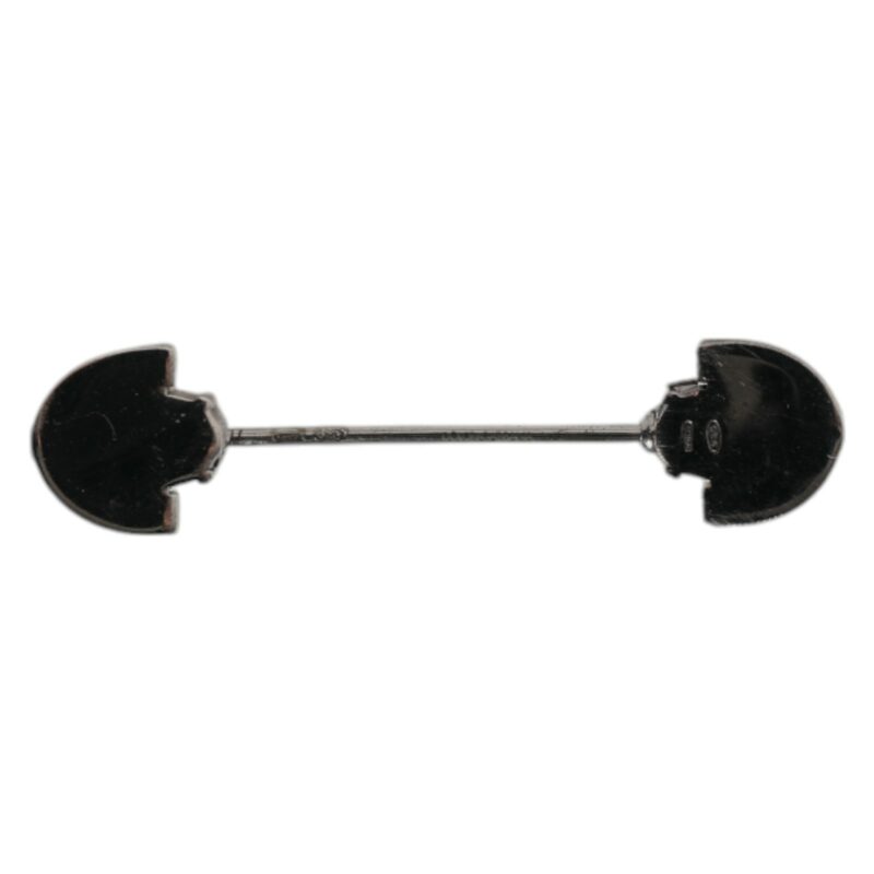 Dolce & Gabbana 925 Sterling Silver Glass Crystal Collar Stop Brooch Pin - Image 6