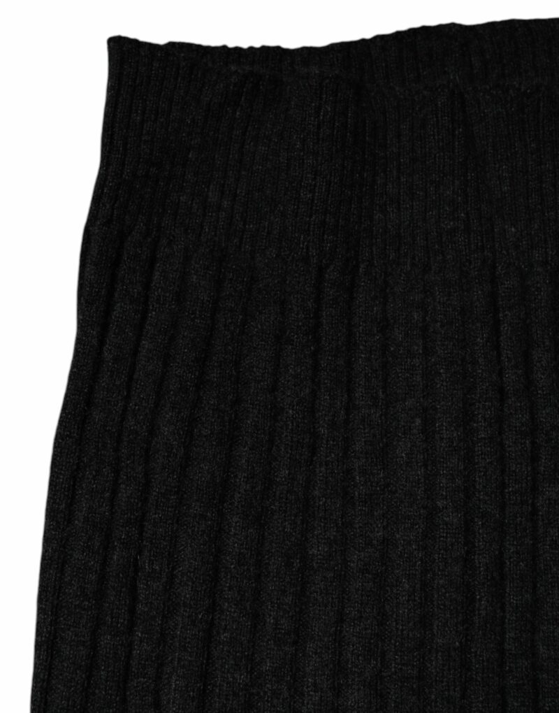 Dolce & Gabbana Black Cashmere Knitted Neck Warmer Foulard Scarf - Image 3