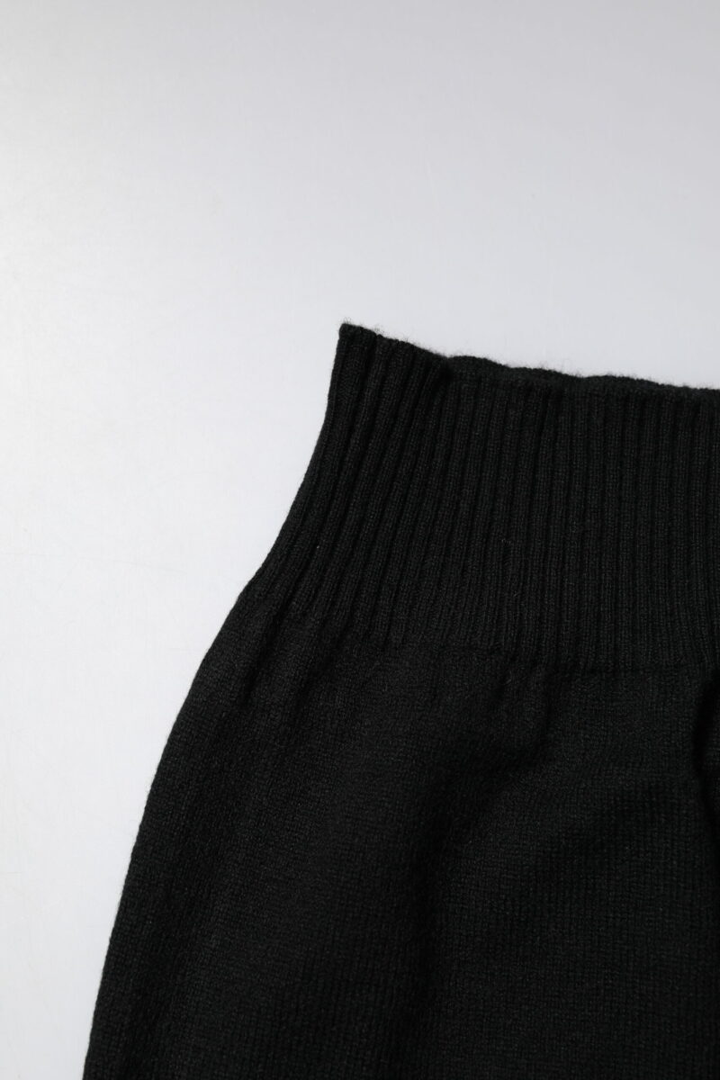 Dolce & Gabbana Black Cashmere Knitted Neck Warmer Foulard Scarf - Image 3