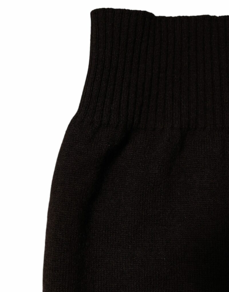 Dolce & Gabbana Brown Cashmere Knitted Neck Warmer Foulard Scarf - Image 3