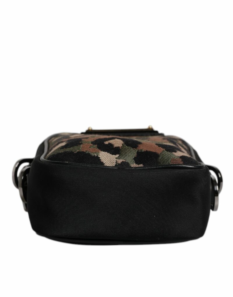 Dolce & Gabbana Multicolor Leopard Jacquard Logo Plaque Neck Strap Bag - Image 5