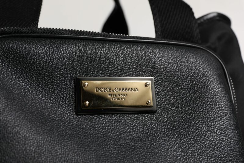 Dolce & Gabbana Black Shoulder Strap Pet Carry Logo Plaque Bag - Image 3