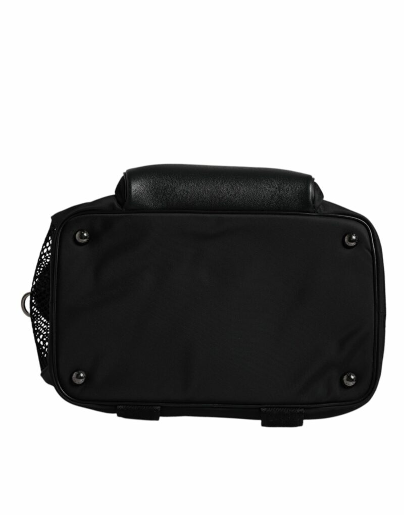 Dolce & Gabbana Black Shoulder Strap Pet Carry Logo Plaque Bag - Image 6