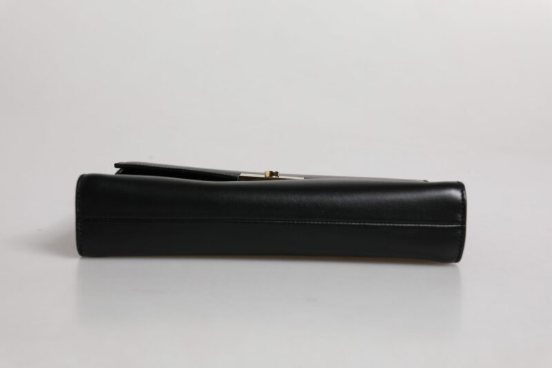 Dolce & Gabbana Black Leather Logo Plaque Document Briefcase Bag - Image 6