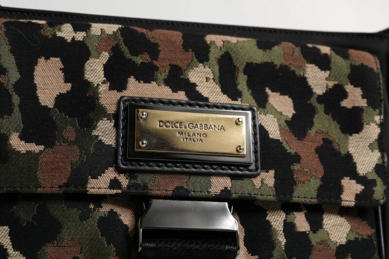 Dolce & Gabbana Multicolor Leopard Jacquard Crossbody Bag - Image 3