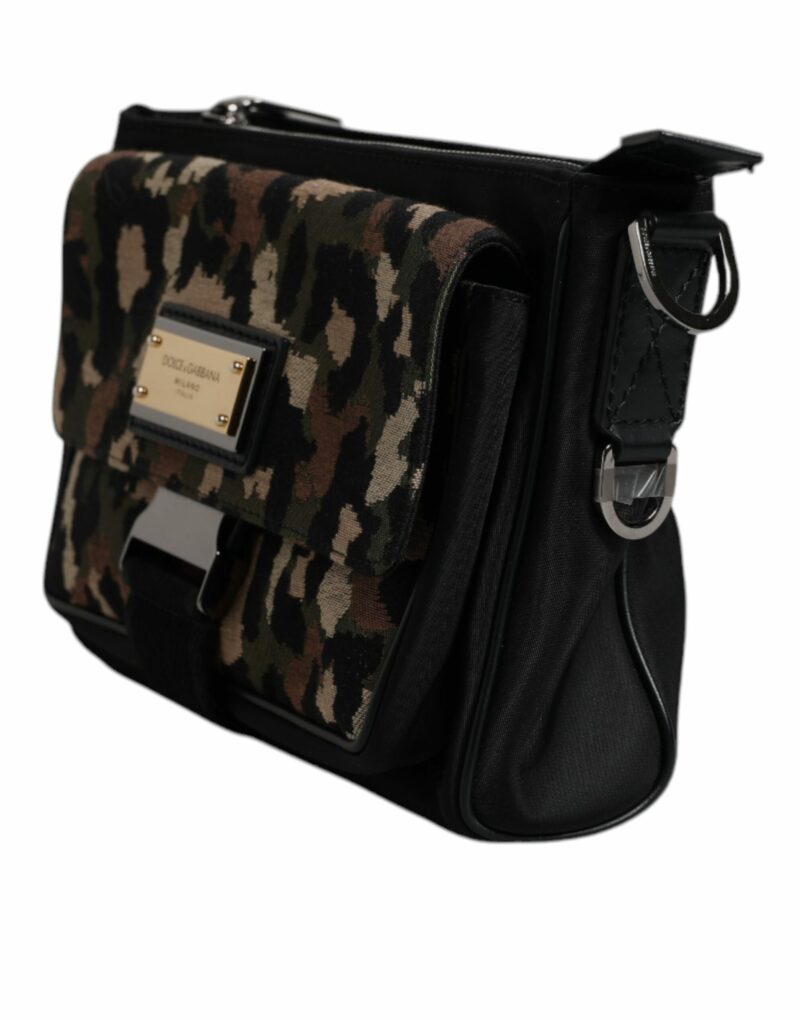 Dolce & Gabbana Multicolor Leopard Jacquard Crossbody Bag - Image 4