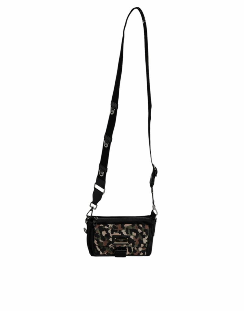 Dolce & Gabbana Multicolor Leopard Jacquard Crossbody Bag - Image 8