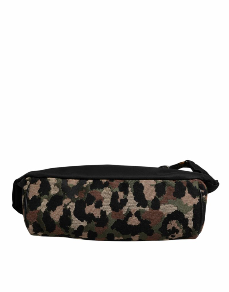 Dolce & Gabbana Multicolor Leopard DG Logo Belt Waist Fanny Pack Bag - Image 5