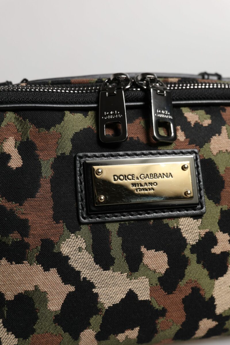 Dolce & Gabbana Multicolor Leopard DG Logo Belt Waist Fanny Pack Bag - Image 6