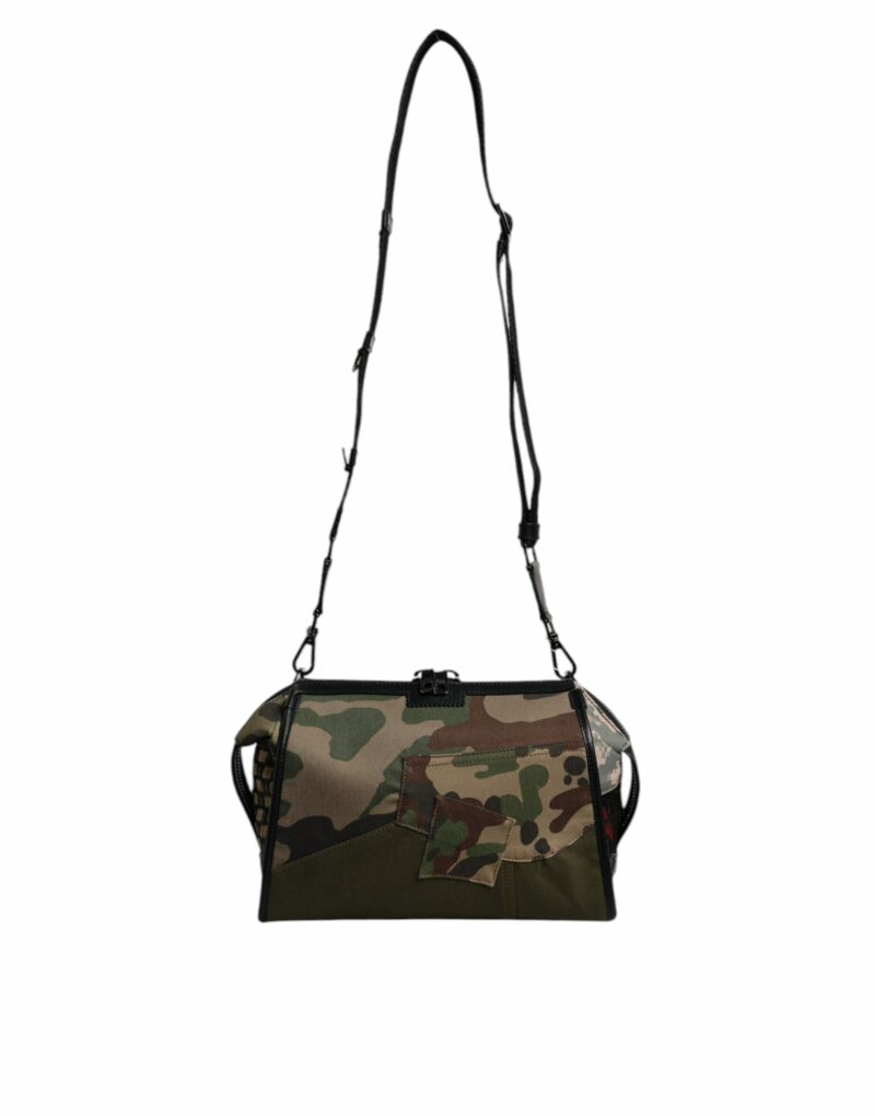 Dolce & Gabbana Multicolor Camouflage Patchwork Crossbody Bag - Image 2