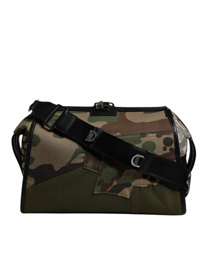 Dolce & Gabbana Multicolor Camouflage Patchwork Crossbody Bag - Image 3