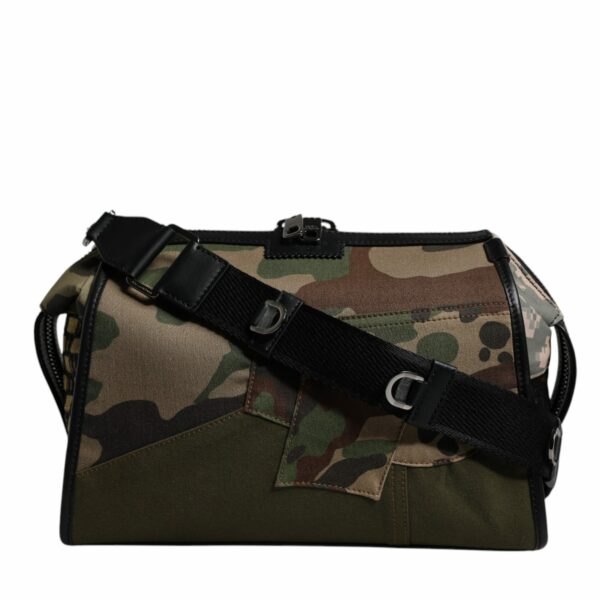 Dolce & Gabbana Multicolor Camouflage Patchwork Crossbody Bag
