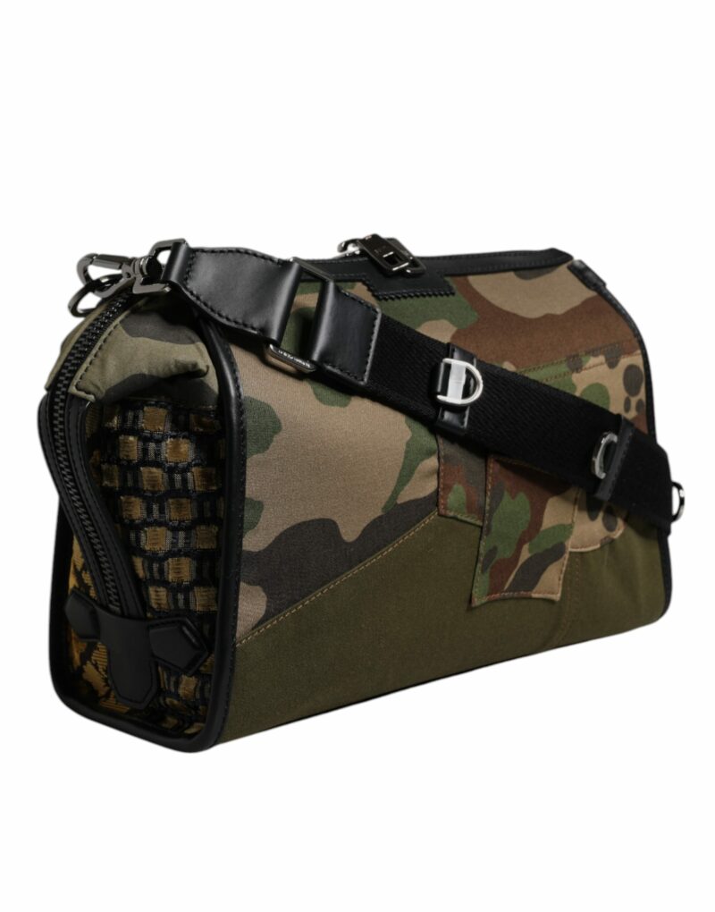 Dolce & Gabbana Multicolor Camouflage Patchwork Crossbody Bag - Image 4
