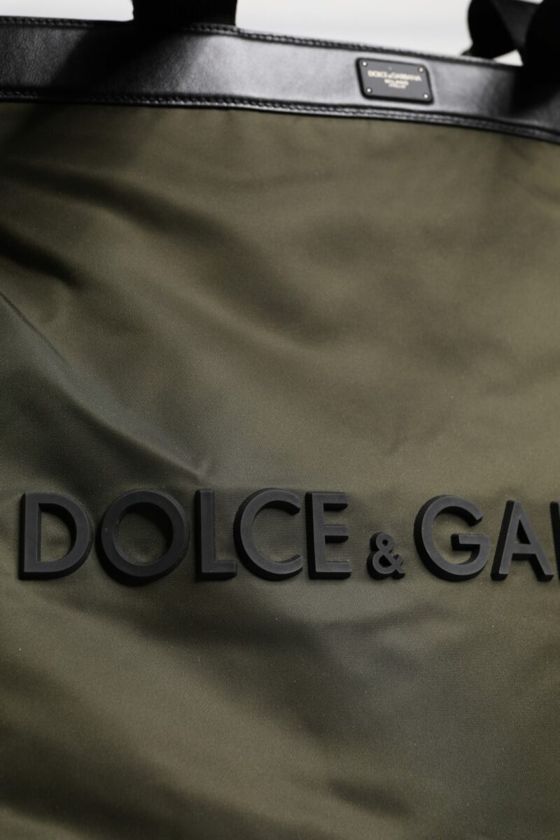 Dolce & Gabbana Military Green Nylon Shoulder Strap Tote Bag - Image 7