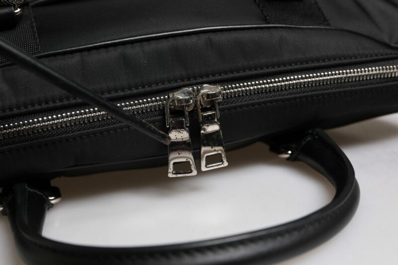 Dolce & Gabbana Black Leather Document Briefcase Top Handle Bag - Image 7